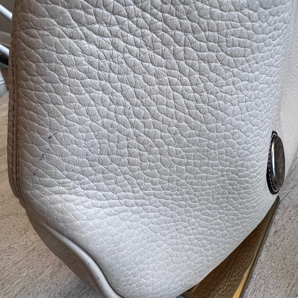 Vintage 90s Dooney and Bourke Pebbled All Weather Leather‎ Hobo Bag with COA - Picture 9 of 13